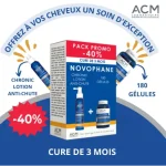 ACM PACK Novophane Chronic Lotion Anti-chute + Novophane 180 Gelules