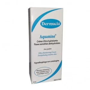 Aquamine dermacia crème ultra hydratante peaux sensibles sans parfum (40 ml)