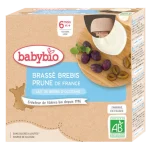 Babybio Brassé Brebis Prune 4x85G