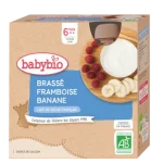 Babybio Brassé Framboise Banane 4X85G
