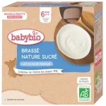 Babybio Brassé Nature Sucré 4X85G