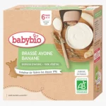 BABYBIO GOURDE BRASSE AVOINE BANANE 4x85G