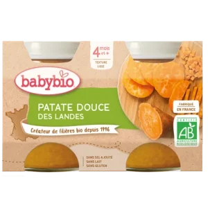 Babybio Patate Douce des Landes 2x130g