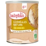 Babybio Trois Céréales Nature Blé Avoine Riz 220G
