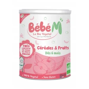 BÉBÉ M CÉRÉALES & FRUITS 400G (DÈS 6 MOIS)