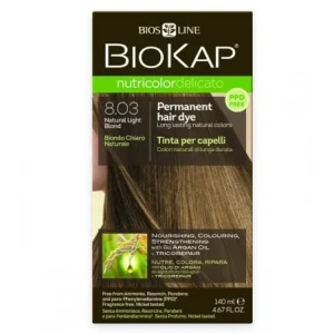 BIOKAP NUTRICOLOR DELICATO TEINTURE POUR CHEVEUX BLOND CLAIR NATUREL 8.03