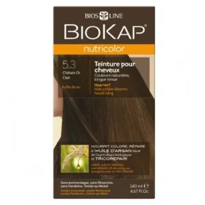 BIOKAP NUTRICOLOR TEINTURE POUR CHEVEUX CHATAIN OR CLAIR 5.3