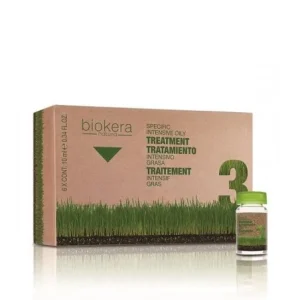 BIOKERA TRAITEMENT ANTI CHEVEUX GRAS INTENSIF 6 AMP