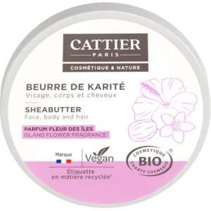 Cattier BEURRE DE KARITE - FLEUR DES ILES 100g