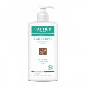 Cattier LAIT CORPS ADOUCISSANT VANILLE - EXTRAIT DE COCO - 500ml