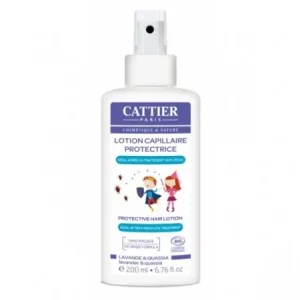 Cattier lotion capillaire protectrice anti-poux bio sans rincage 200ml