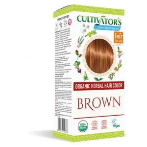 CULTIVATORS ORGANIC HERBAL HIAR COLOR BROWN