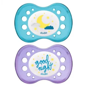 DODIE SUCETTE ANATOMIQUE A2 +18M DUO NUIT GOOD NIGHT / LUNE SANS ANNEAU