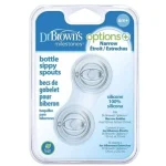 DR BROWNS OPTIONS+ TETINE TRANSITION A BEC COL ETROIT 6 M+ PAQUET DE 2