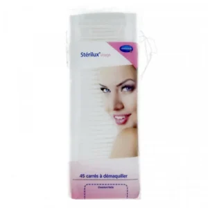 HARTMANN Stérilux Coton Carrés à démaquiller 45U