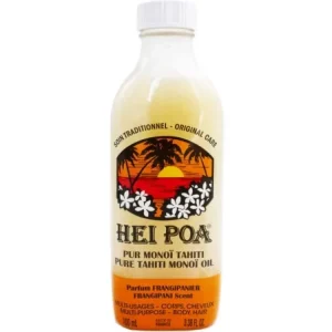 Hei Poa Soins traditionneles multi-usage pur monoï tahiti parf frangipanier 100ml