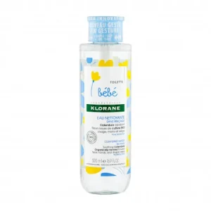 Klorane - Eau nettoyante sans rinçage au Calendula apaisant - Bébé - Peau normale 500 ml