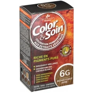 LES 3 CHENES Color & Soin Coloration permanente Extraits végétaux 6G Blond Fonce Dore