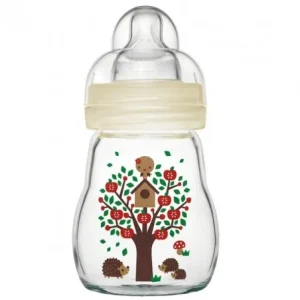 MAM BIBERON EN VERRE FEEL GOOD 1ER AGE BLANC 170ML