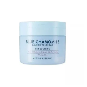 NATURE REPUBLIC BLUE CHAMOMILE CALMING TONER PAD 50 PADS