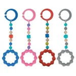 NUBY Anneau de dentitionsilicone avec clip -3m+ NV0613001