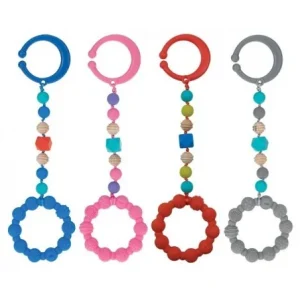 NUBY Anneau de dentitionsilicone avec clip -3m+ NV0613001