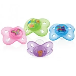 NUBY Sucette Mini Brites™ Ovale classique avec picots de massage 6-18 mois ID5797MFSM