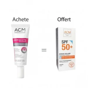 ACM Dépiwhite Crème - advanced Soin Dépigmentant (40ml) + Ecran solaire spf50+ Offert