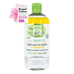 SO BIO BIPHASE MICELLAIRE WATERPROOF BAMBOO 500 ML
