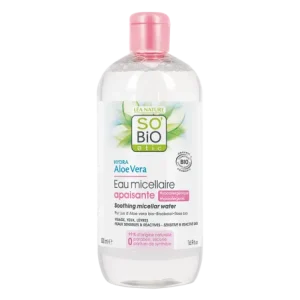 SO’BIO EAU MICELLAIRE PEAUX SENSIBLES ET REACTIVES 500ML
