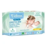 Tidoo Lingettes Compostables au calendula et Parfum Naturel X58