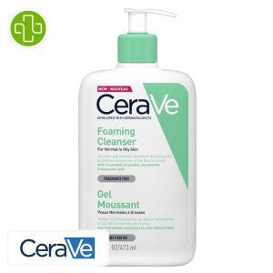 CeraVe Gel Moussant Nettoyant Peau Normale à Grasse – 473ml